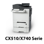 lexmark  CX510 X740 serie
